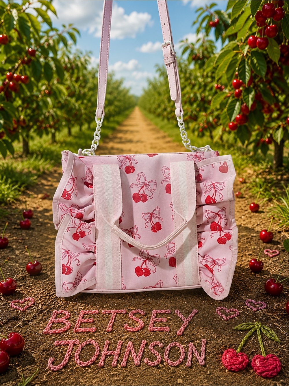 Luv Betsey by Betsey Johnson LBRUFFLE Satchel Bag - Picture 2 of 3